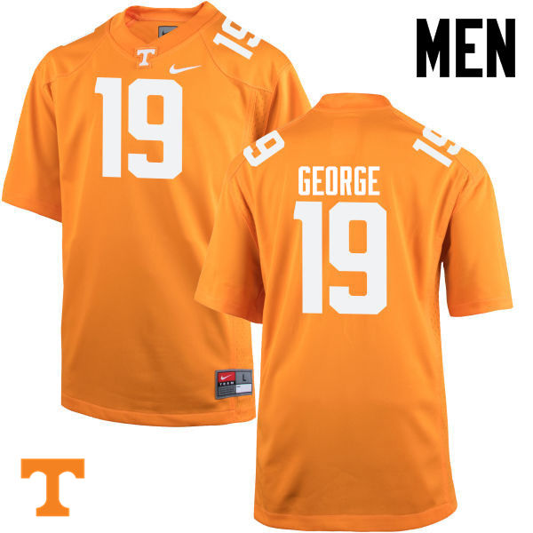 Men #19 Jeff George Tennessee Volunteers College Football Jerseys-Orange - Click Image to Close